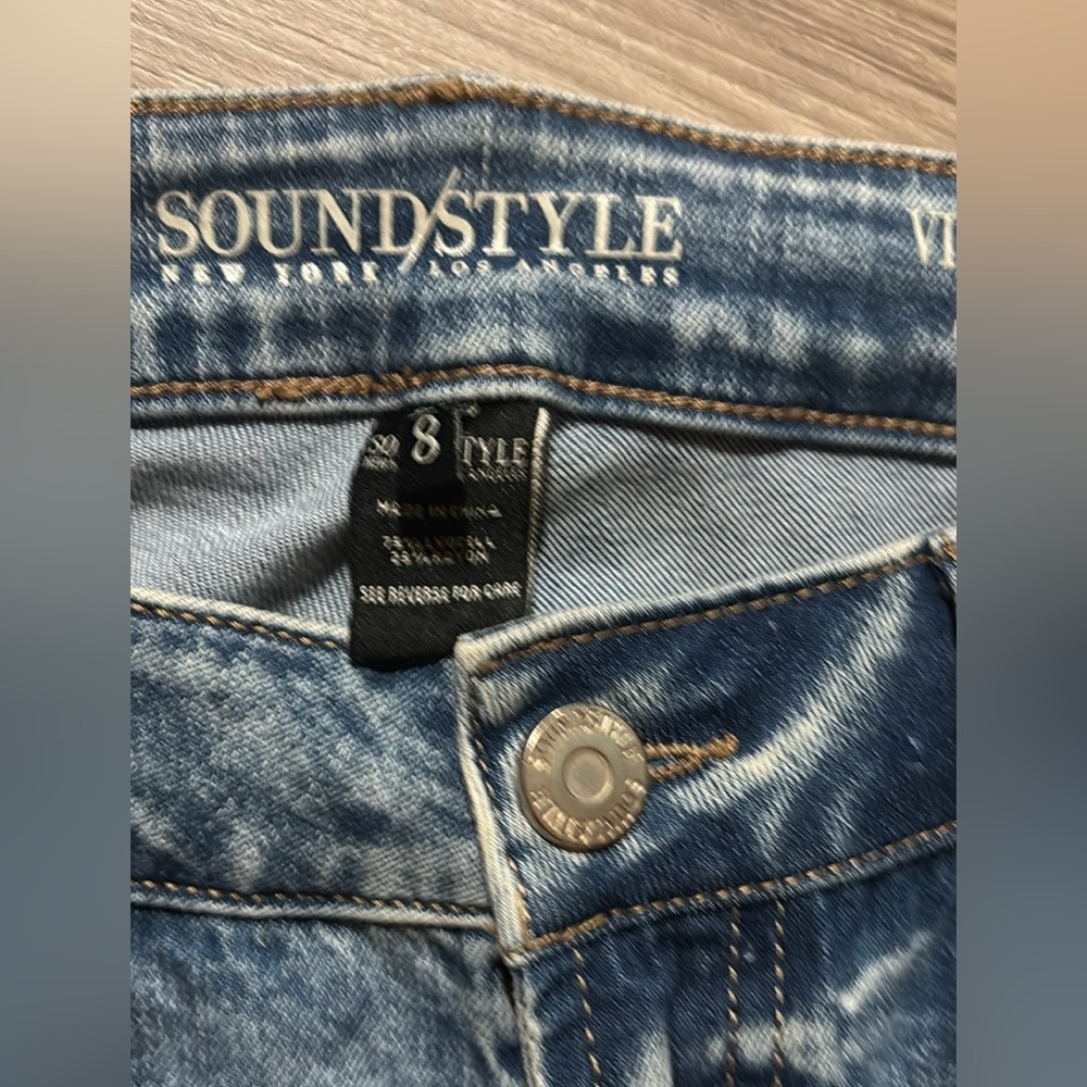 Sound Style Blue Acid Wash Jeans